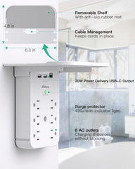 Mifaso PD 20W USB-C port enables fast charging for compatible devices