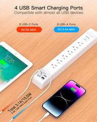 Mifaso USB-A and USB-C ports offer versatile charging options