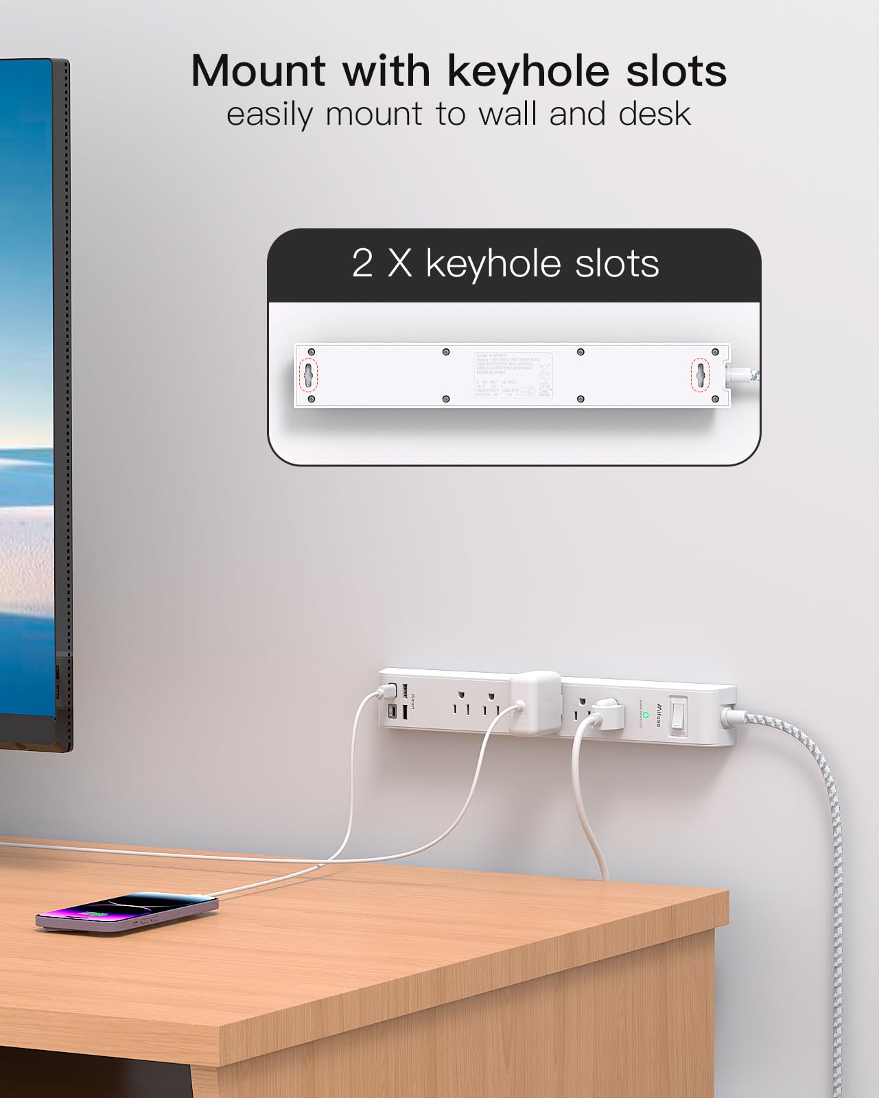 Mifaso wall-mountable dorm office setup helps keep spaces tidy