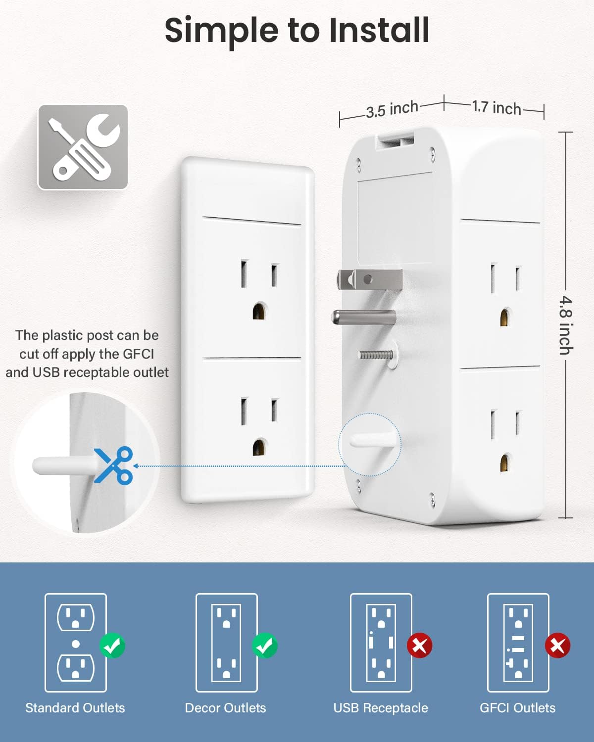 Mifaso detachable shelf keeps devices off the countertop.
