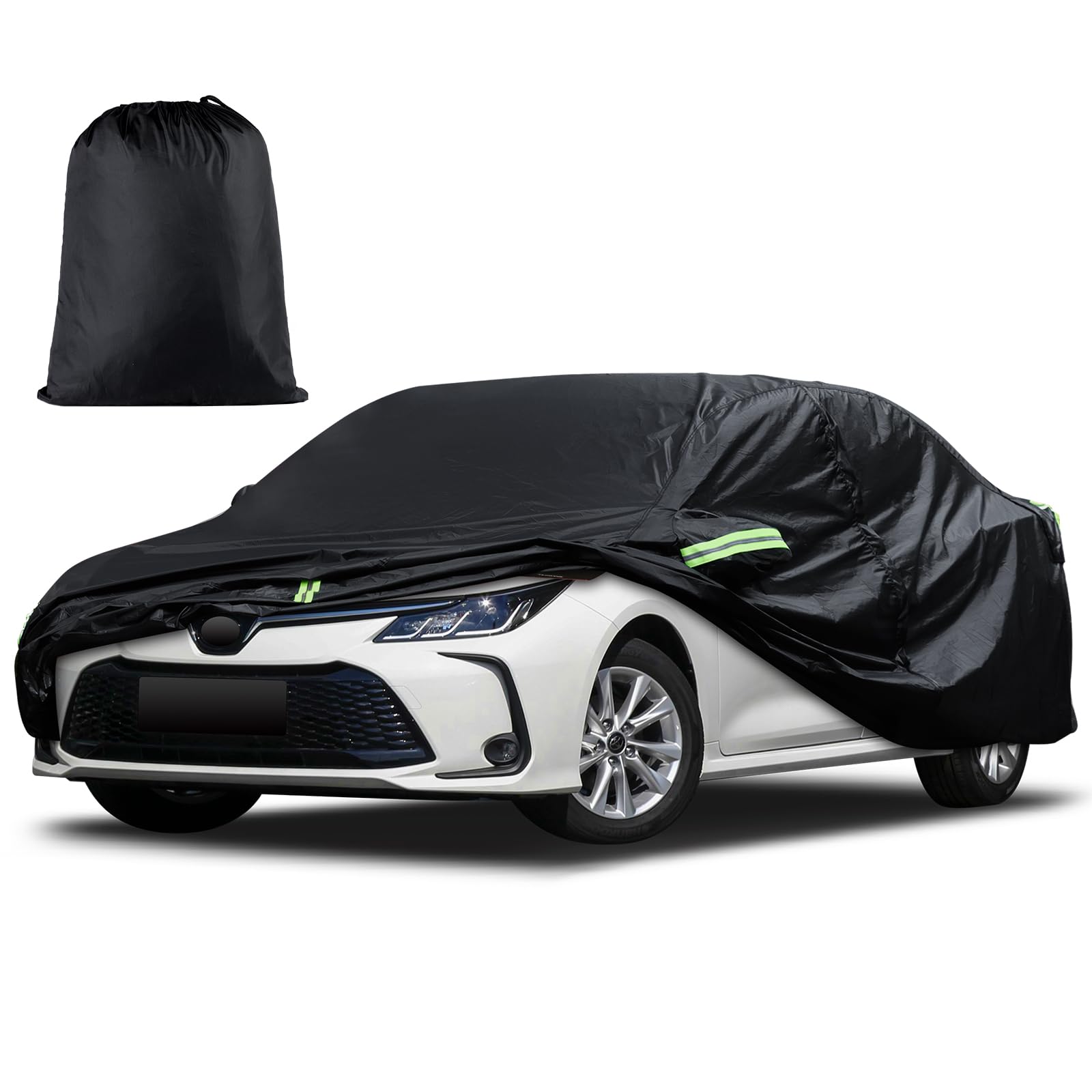 Migaven car cover with storage bag enables easy folding and compact storage.