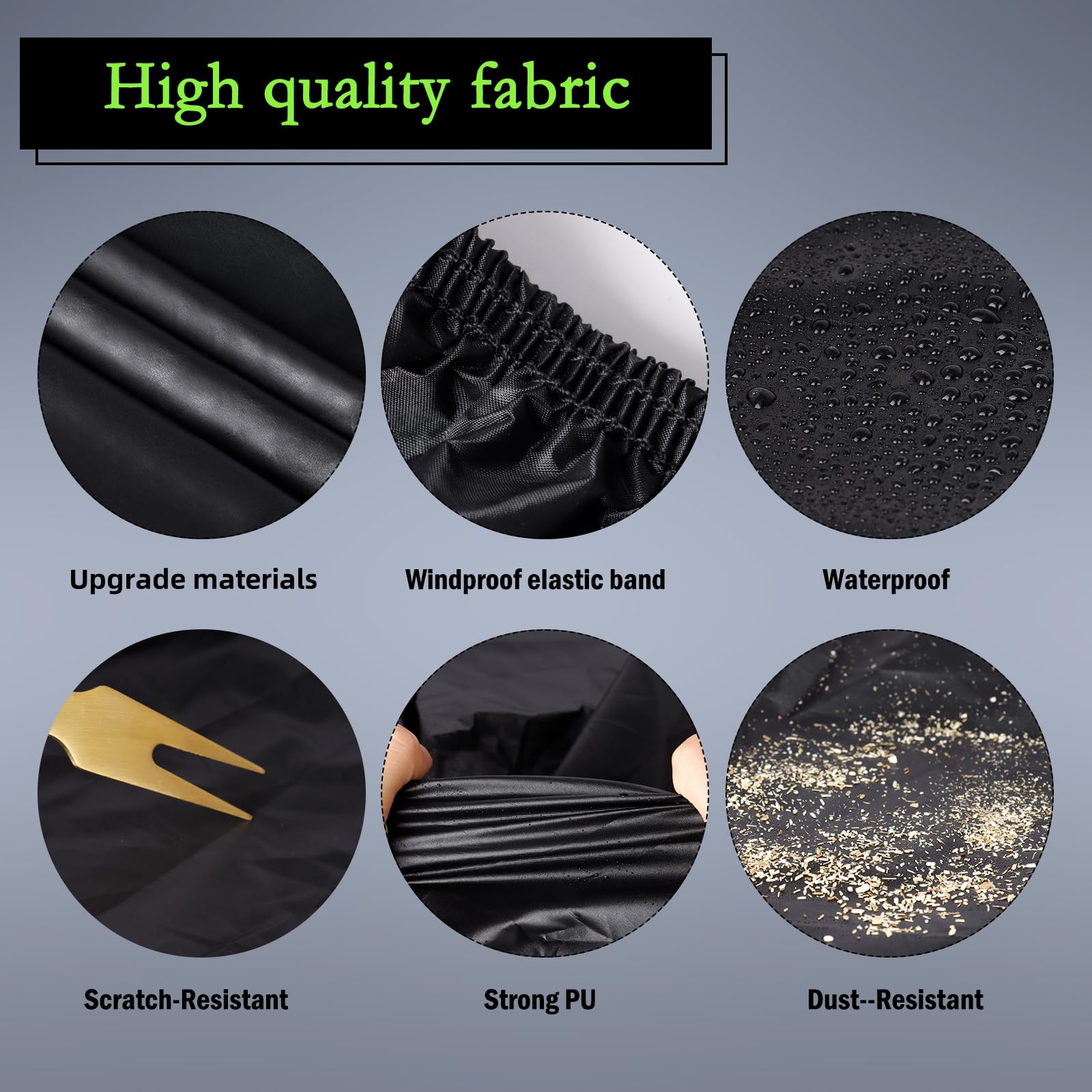 Migaven car cover features wind straps for secure fit in windy conditions.