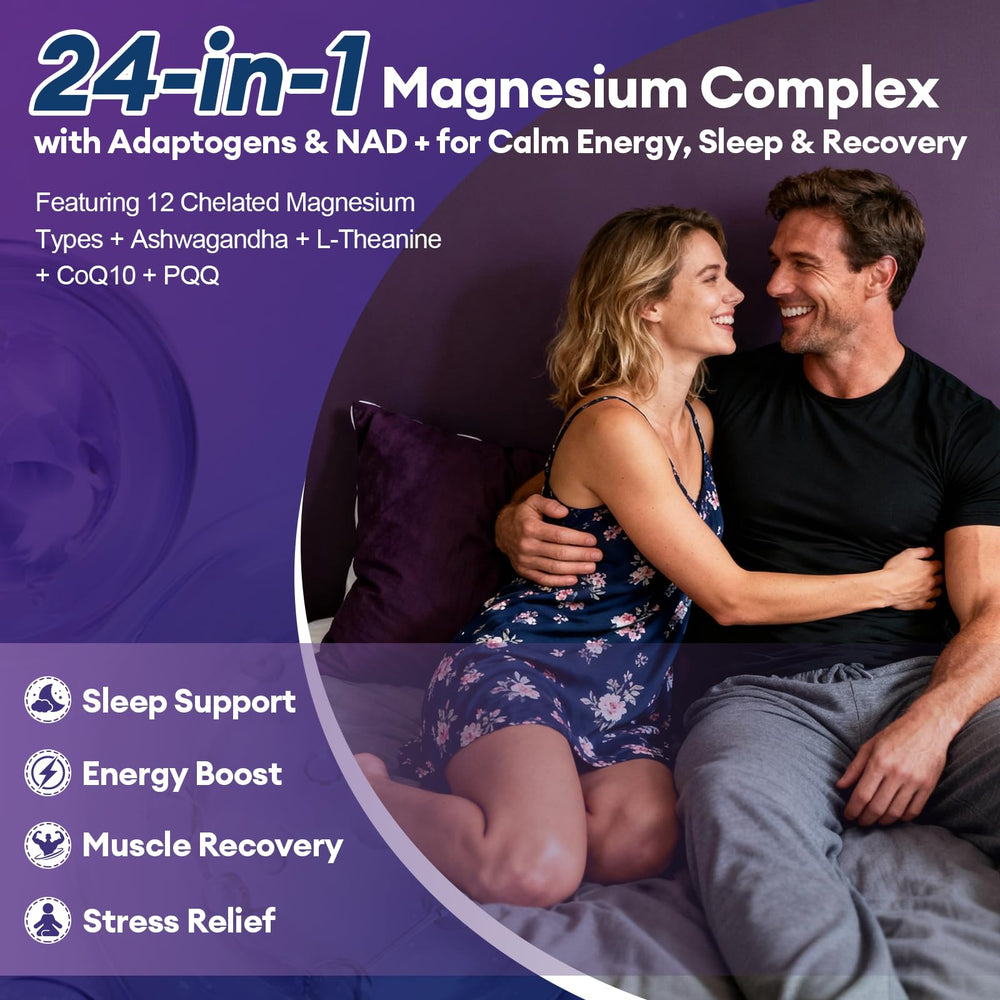 Dosing scoop with Migcopat Magnesium Complex capsules ready for routine