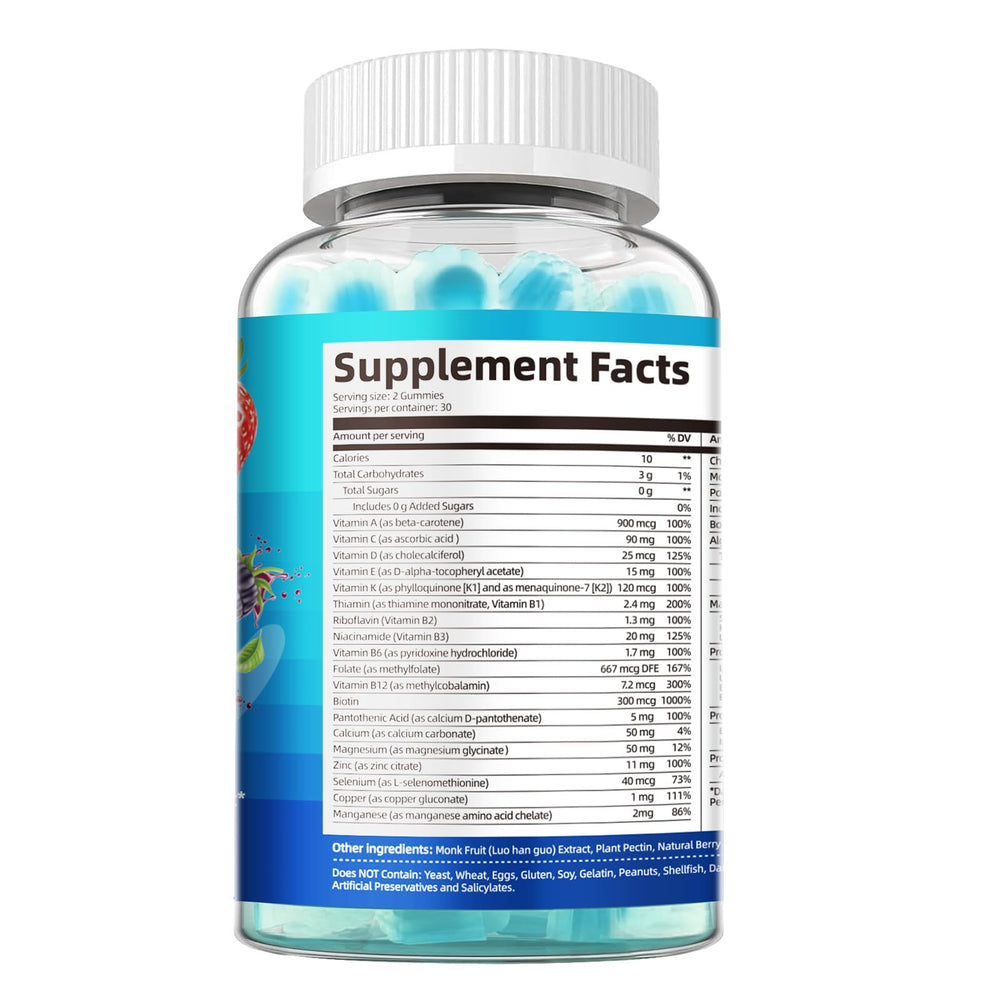 Migcopat natural berry flavor label highlights sugar-free formula.