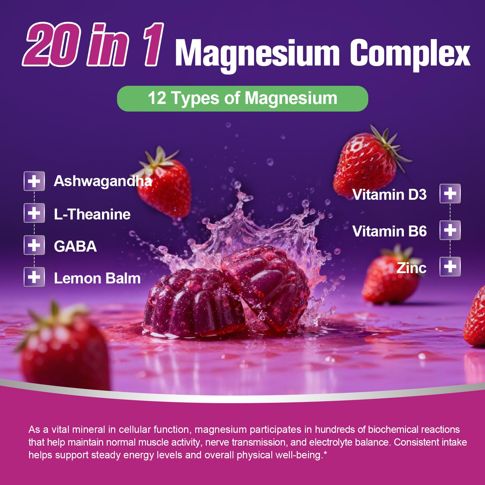 Migcopat gummies with ashwagandha and L-Theanine signaling a calming evening unwind