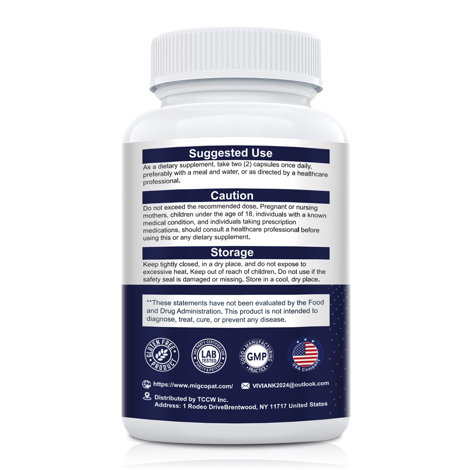 Migcopat shelf-stable vegan capsules suit daily routines