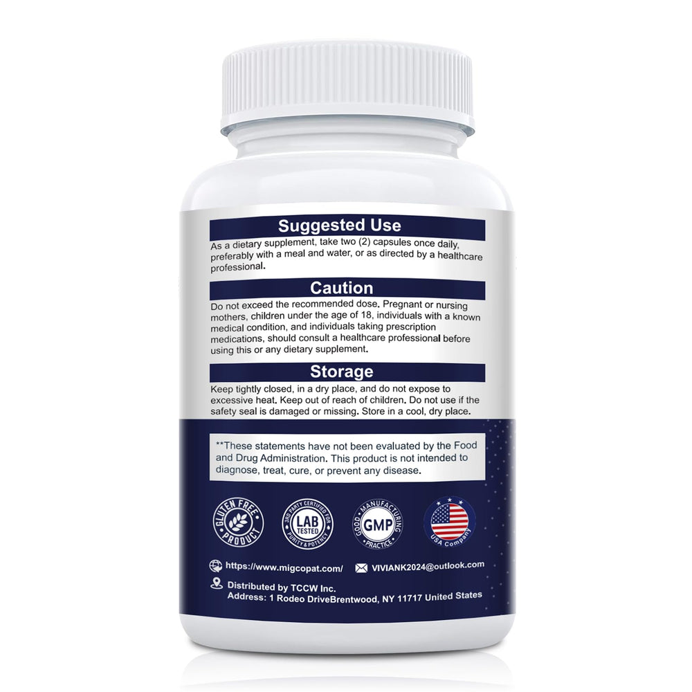 Migcopat shelf-stable vegan capsules suit daily routines