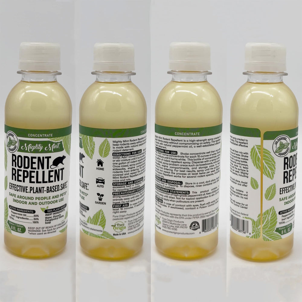 Mighty Mint easy-to-use concentrate system simplifies create-and-spray pest control.