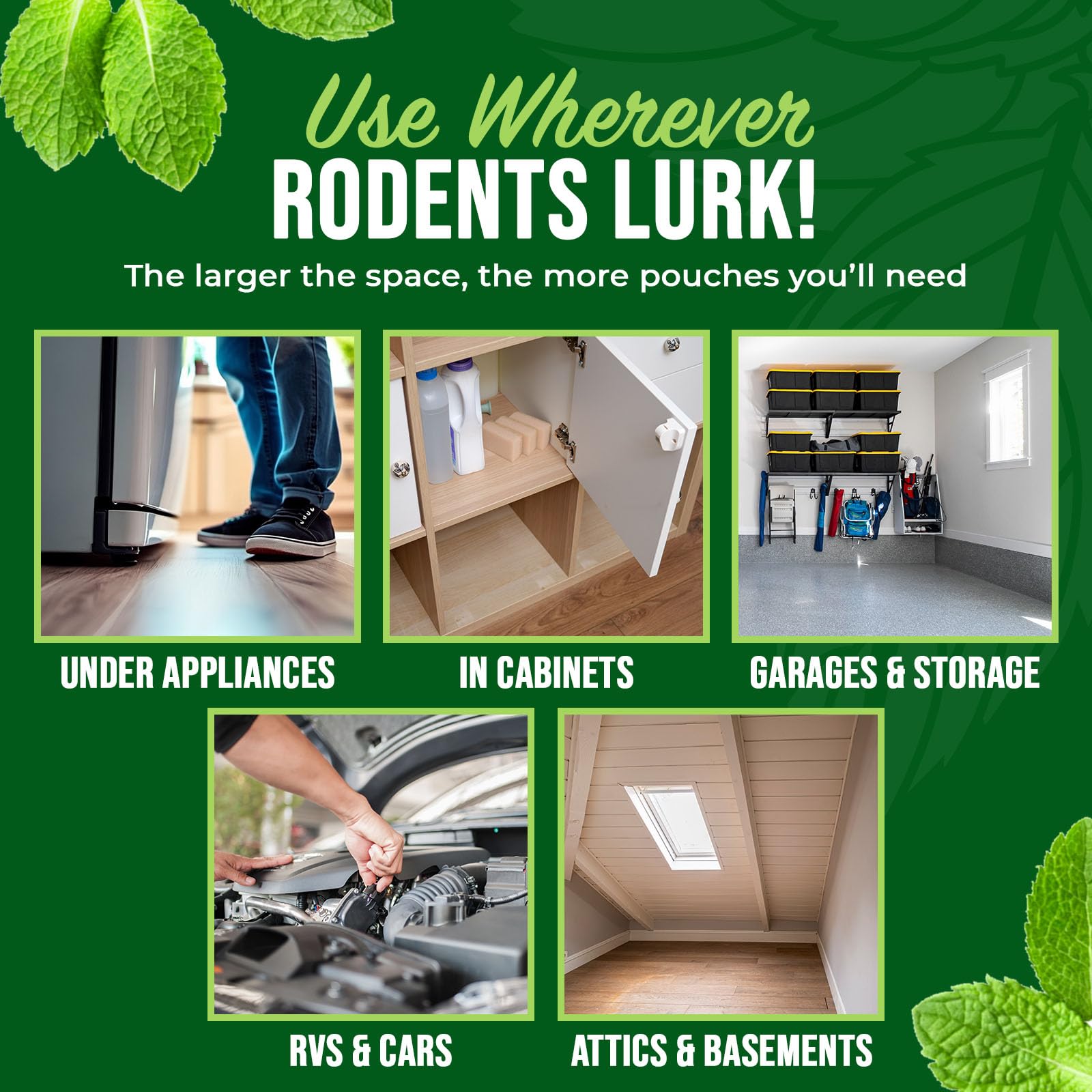 Mighty Mint pouch in garage extends deterrence across storage areas