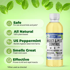 Mighty Mint outdoor spray on patio to deter pests near entryways.