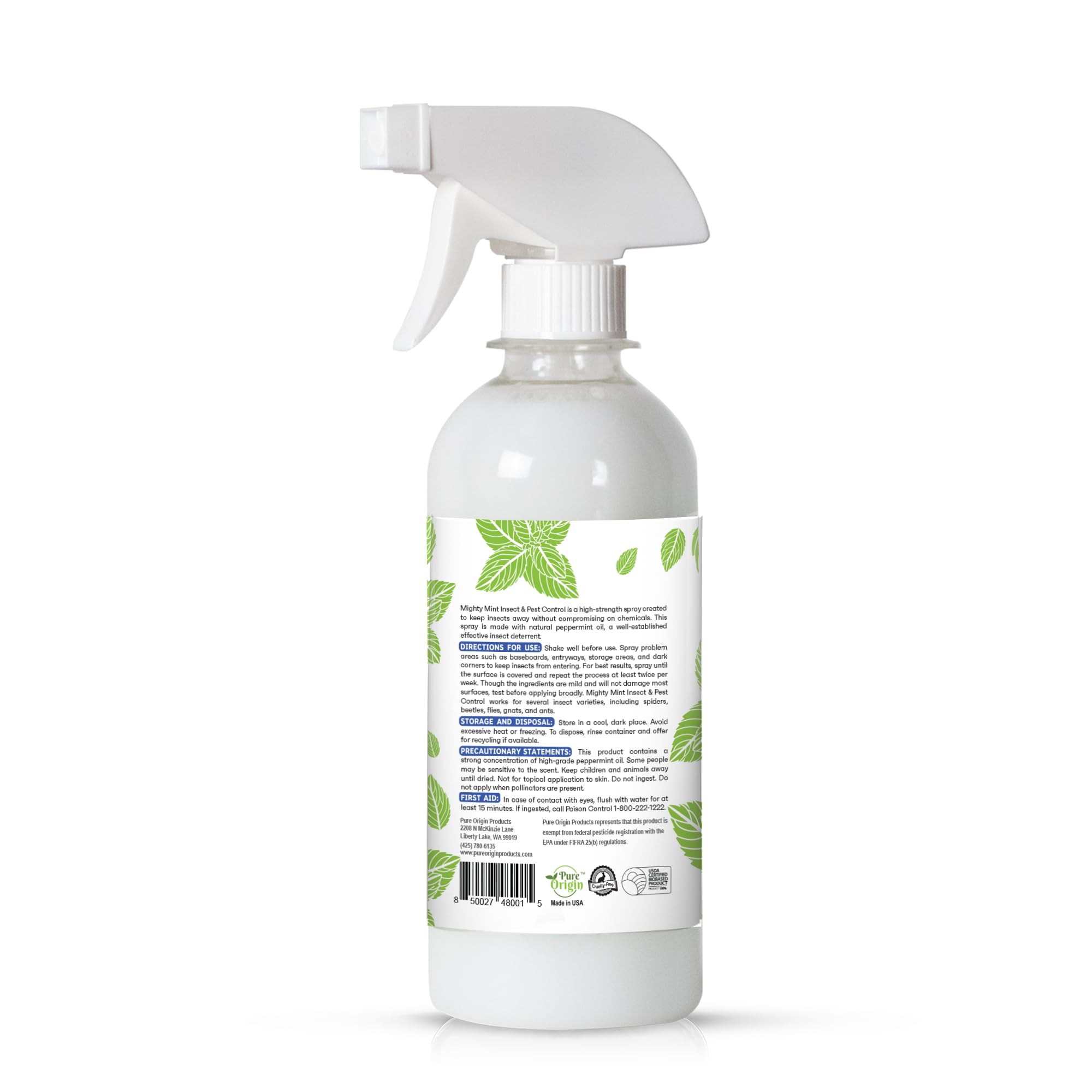 Mighty Mint peppermint oil aroma fills space with fresh scent.
