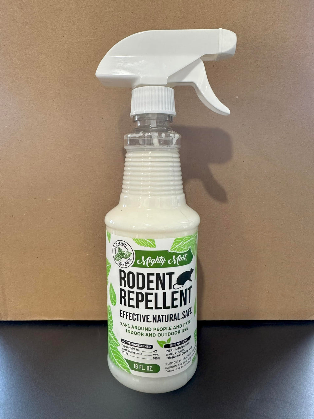 Mighty Mint pet friendly formula safe around pets when used as directed