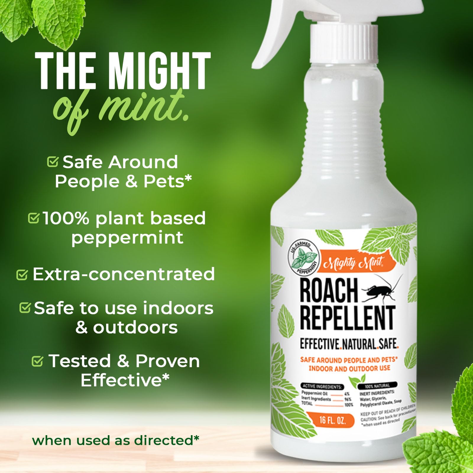 Mighty Mint pet-friendly formula safe for homes with pets when used correctly