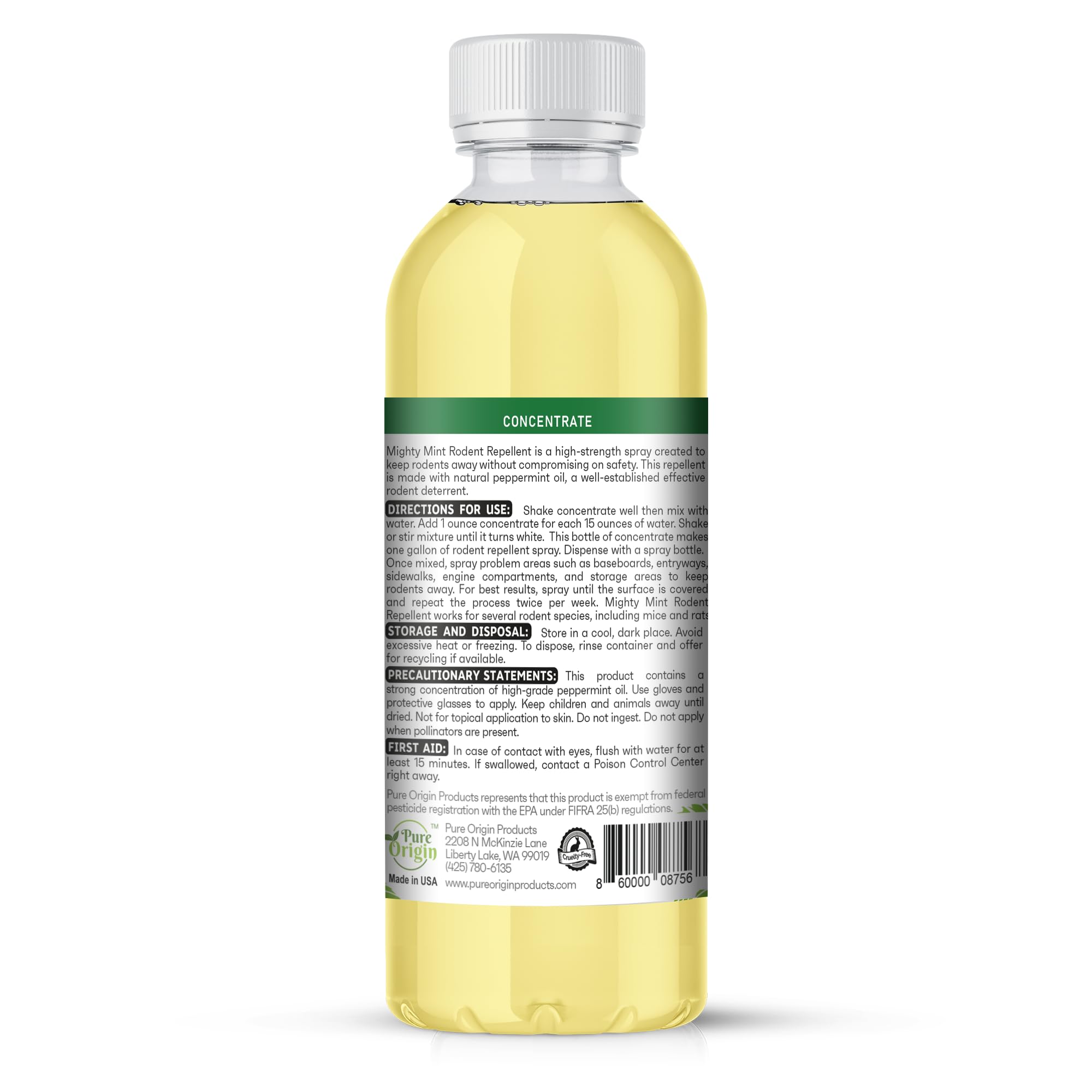 Mighty Mint pet-friendly formula safe for homes with dogs and cats when used as directed.