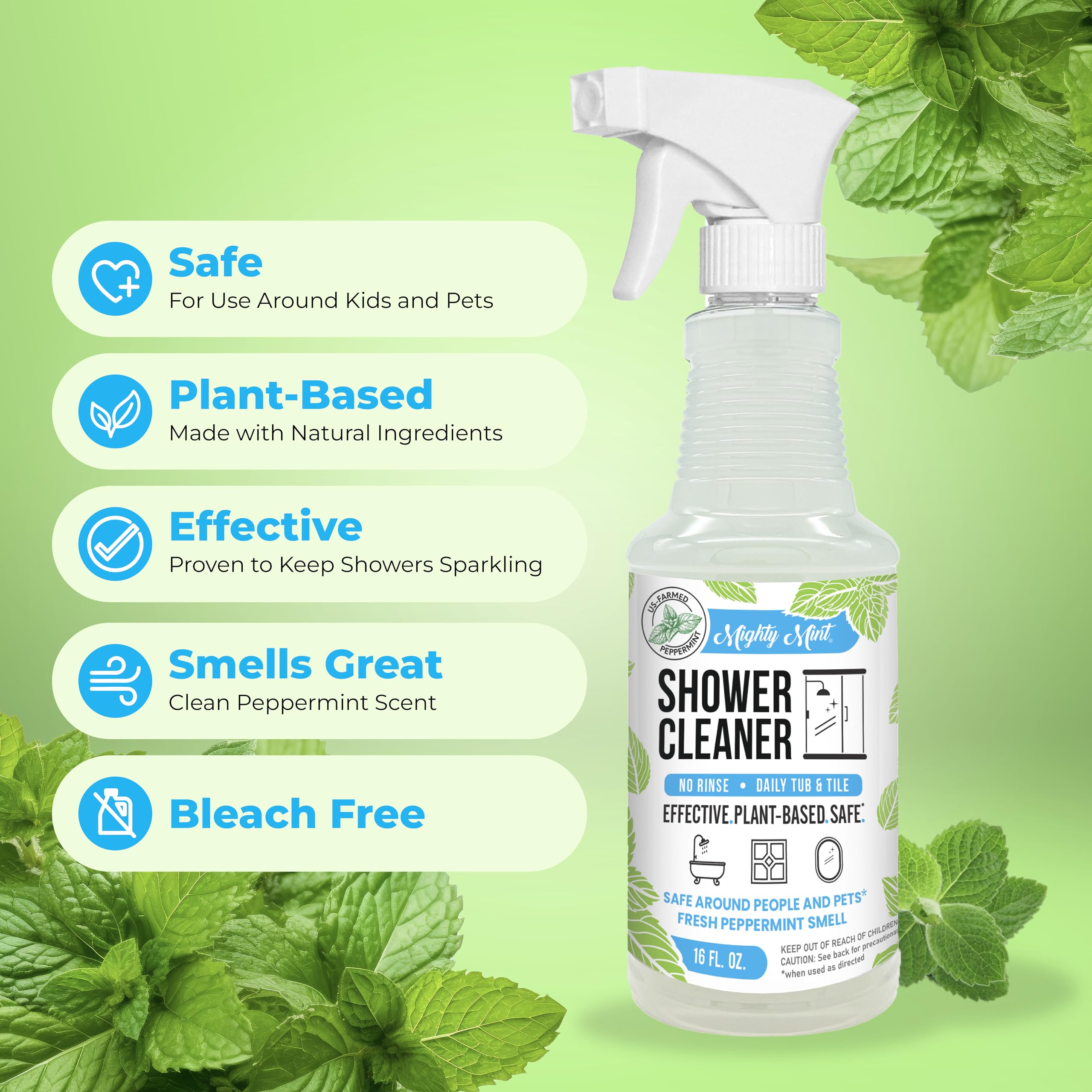 Mighty Mint packaging highlights plant-based ingredients for everyday use