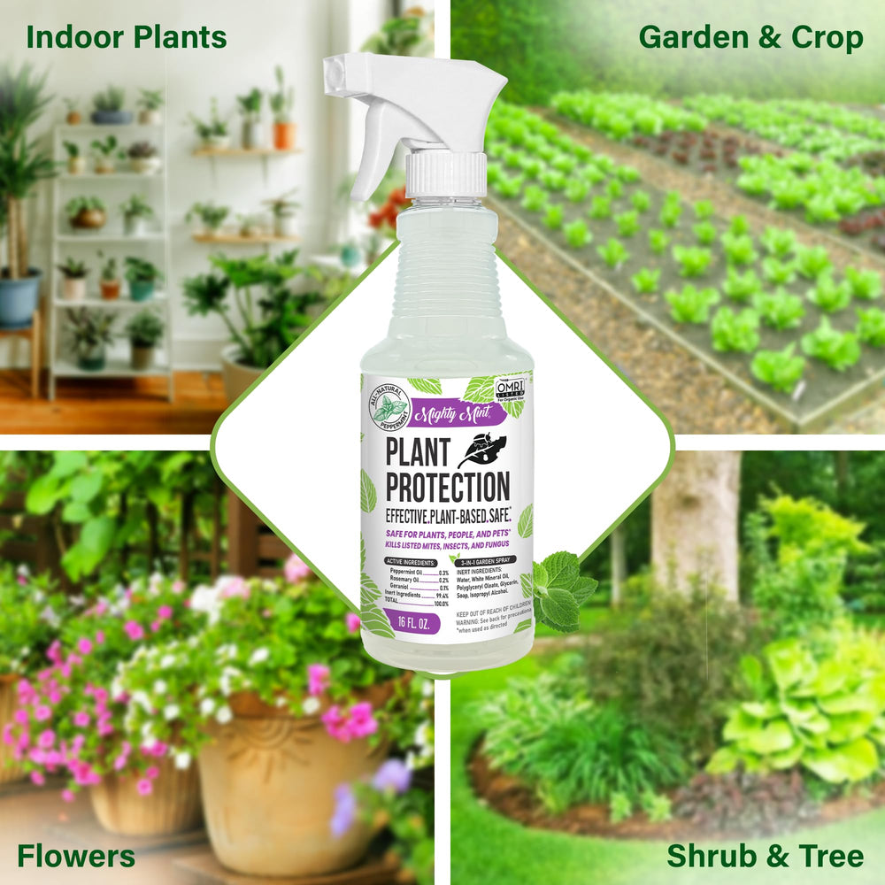Mighty Mint mist covers leaves for even protection and deterrence