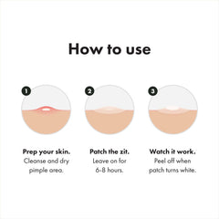 Mighty Patch Invisible+ clear matte film blends into skin.