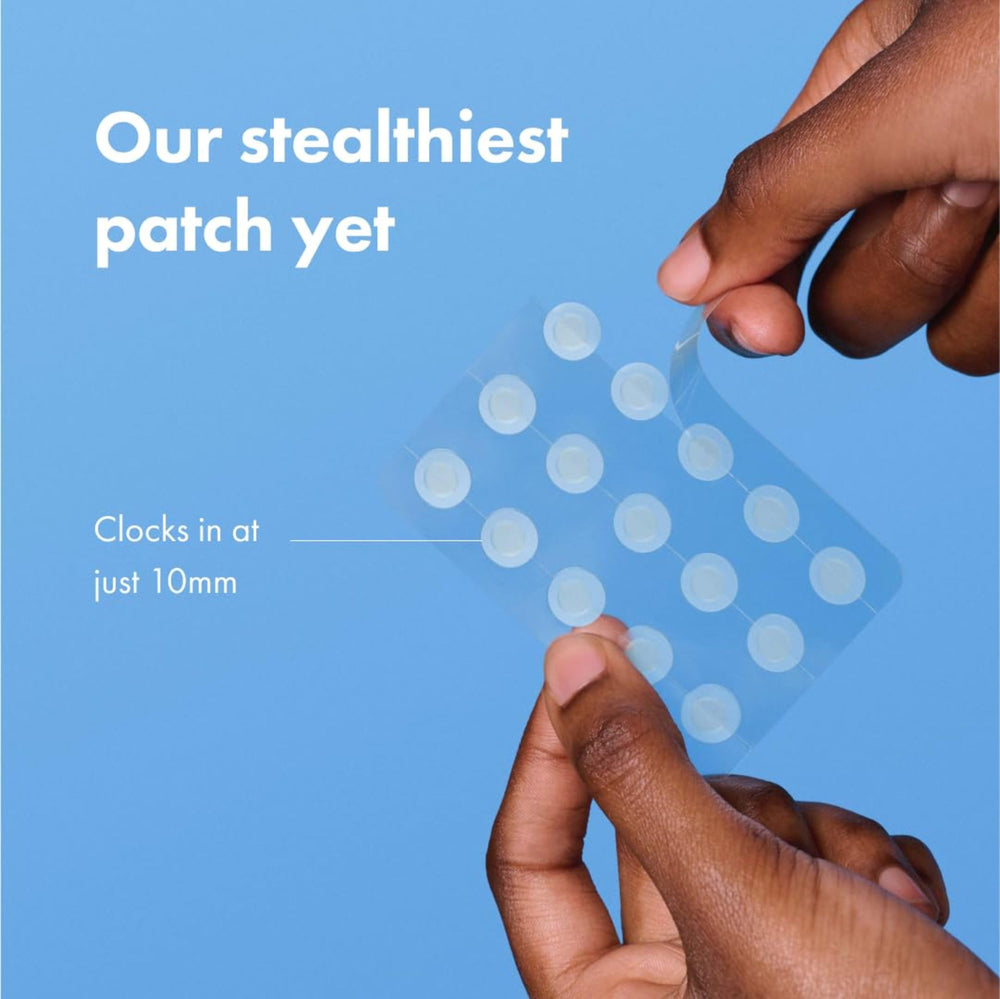 Mighty Patch Mini clear adhesive helps the patch stay invisible.