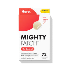 Mighty Patch Original packaging shown for discreet overnight acne care.