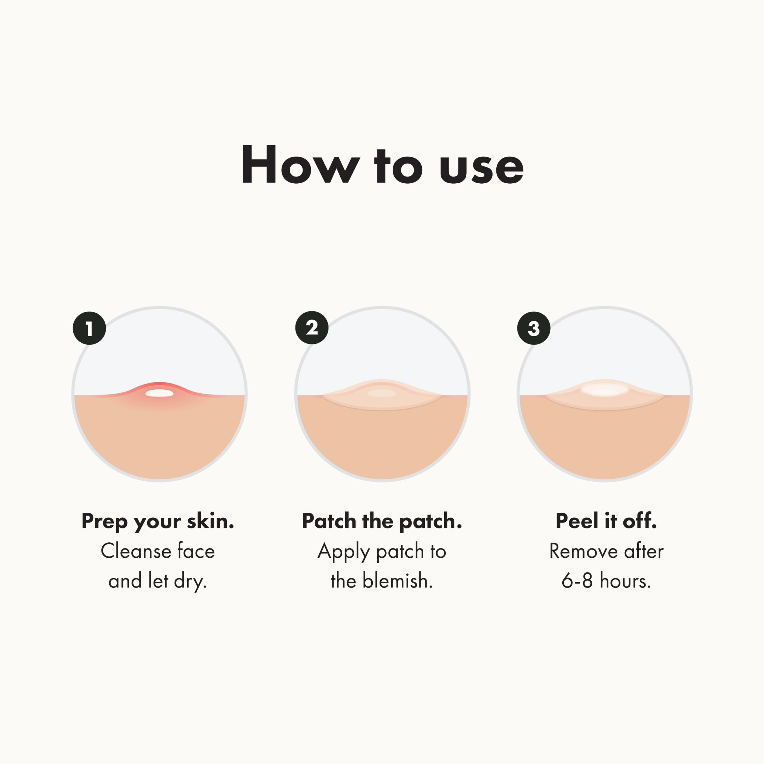 Mighty Patch Original blends with skin for a discreet look.