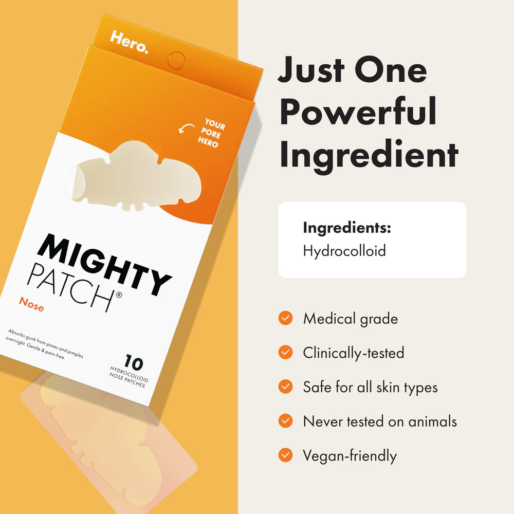 Mighty Patch packaging underlines derm-approved, sterile presentation.