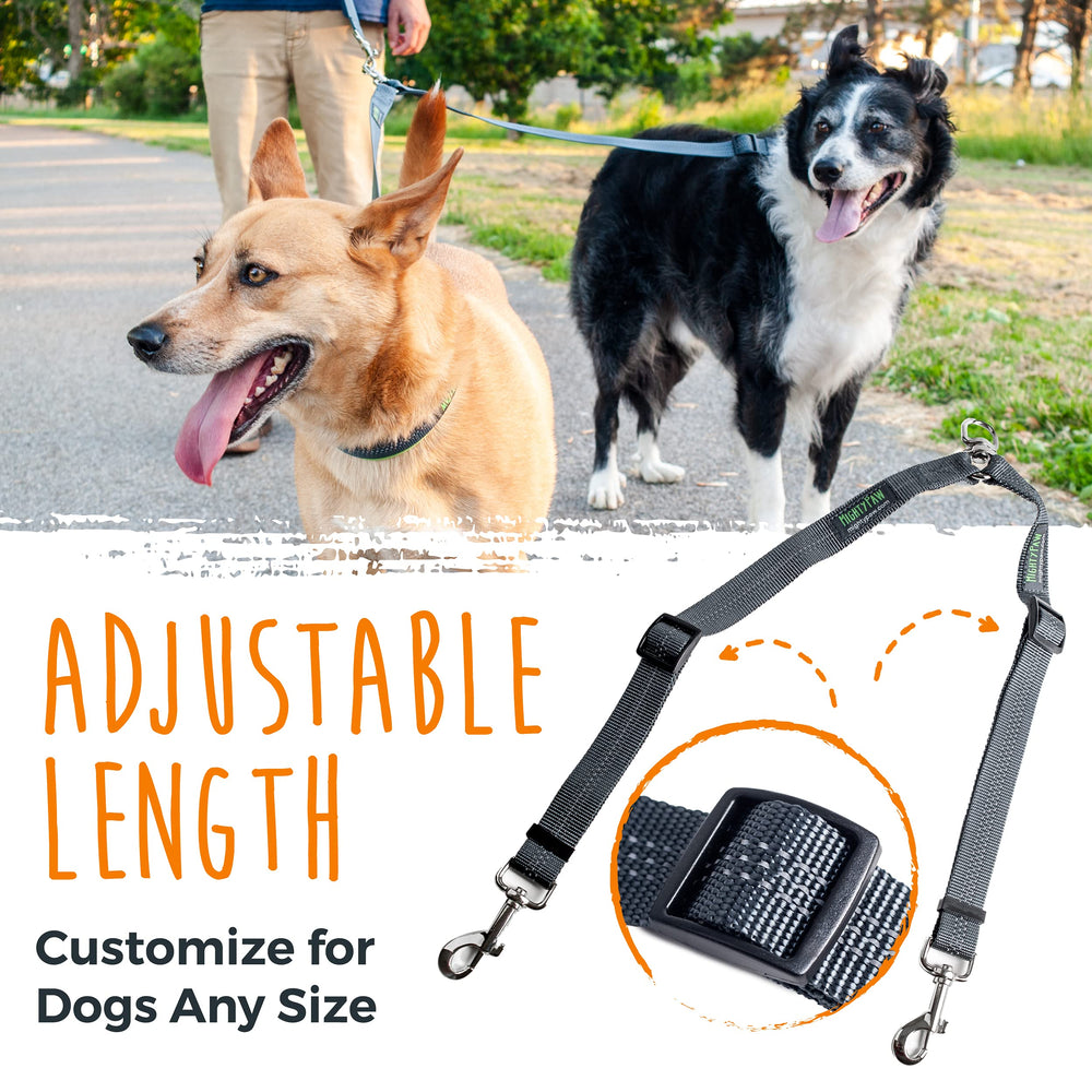 Optional neoprene padded handle for added comfort on Mighty Paw double leash