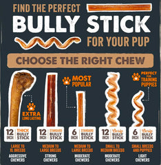 Mighty Paw grass-fed beef chew 12in natural protein for dogs