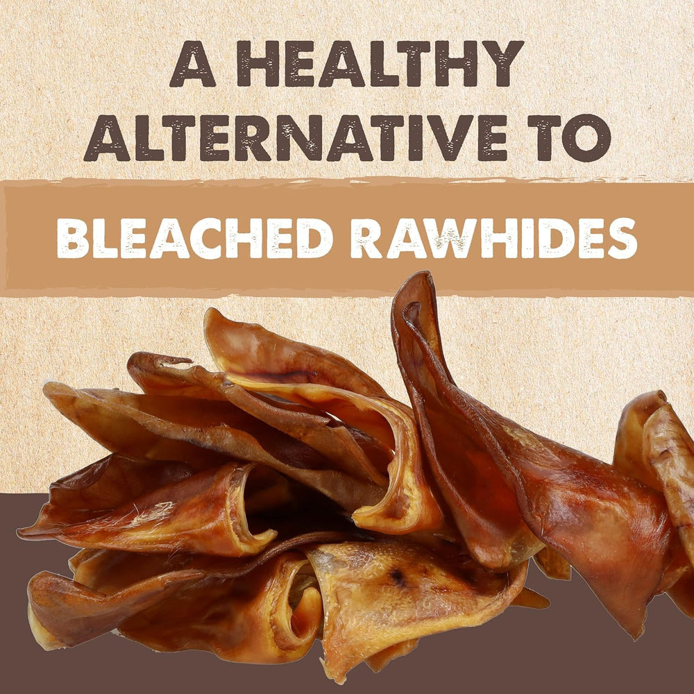 Mighty Paw Half Pig Ears odor-free chew option without added flavors.