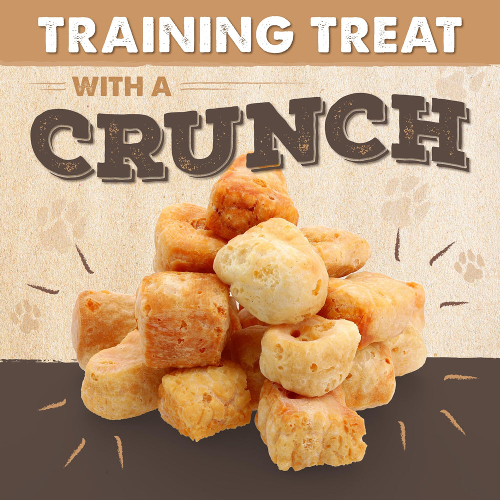 Odorless Mighty Paw Cheese Puffs provide scent-free training moments.