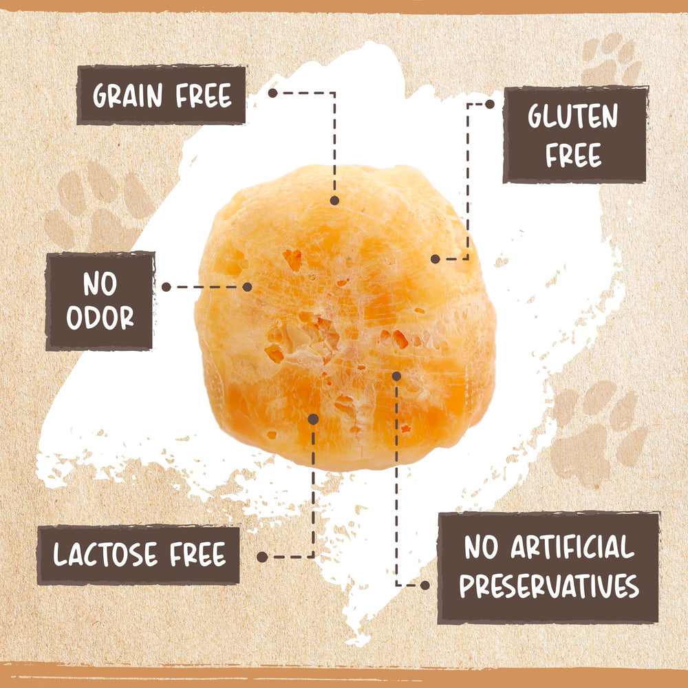 Mighty Paw Yak Cheese Puffs on-the-go snack for adventures.