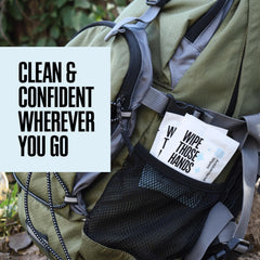 MightyGood Wipe Those Hands On-The-Go larger opening design for quick access.