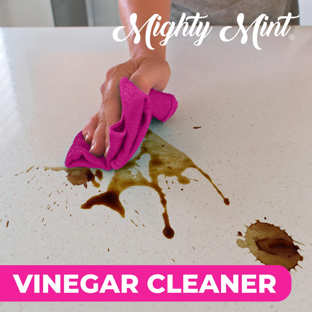 Mighty Mint kitchen counter bottle captures refreshing aroma while tackling grease.