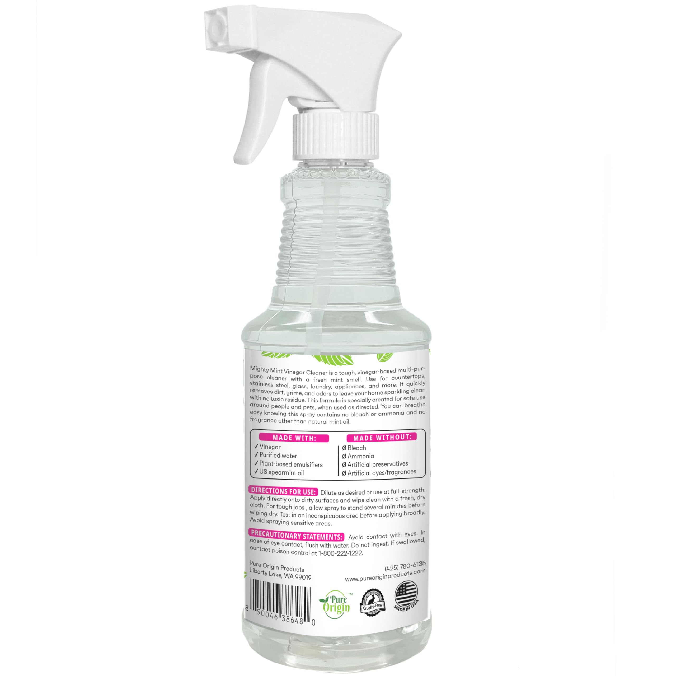 Mighty Mint mint scent aroma bottle invites pleasant cleaning routine.