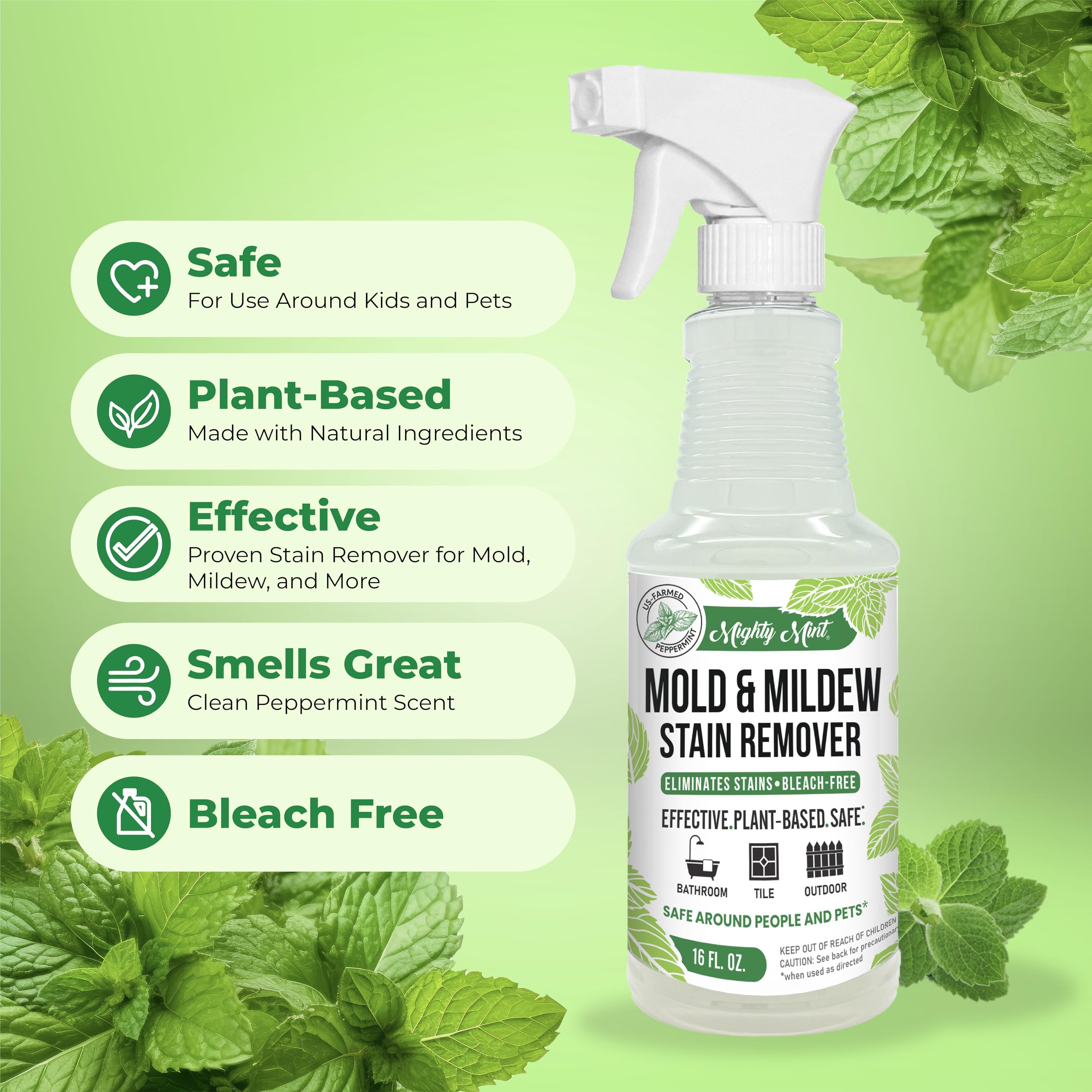 Mighty Mint plant-based formula proves effective in real-world cleaning.