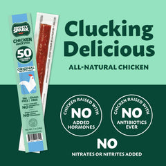Mighty Spark original sea salt and pepper sticks showcasing 6g protein per stick.
