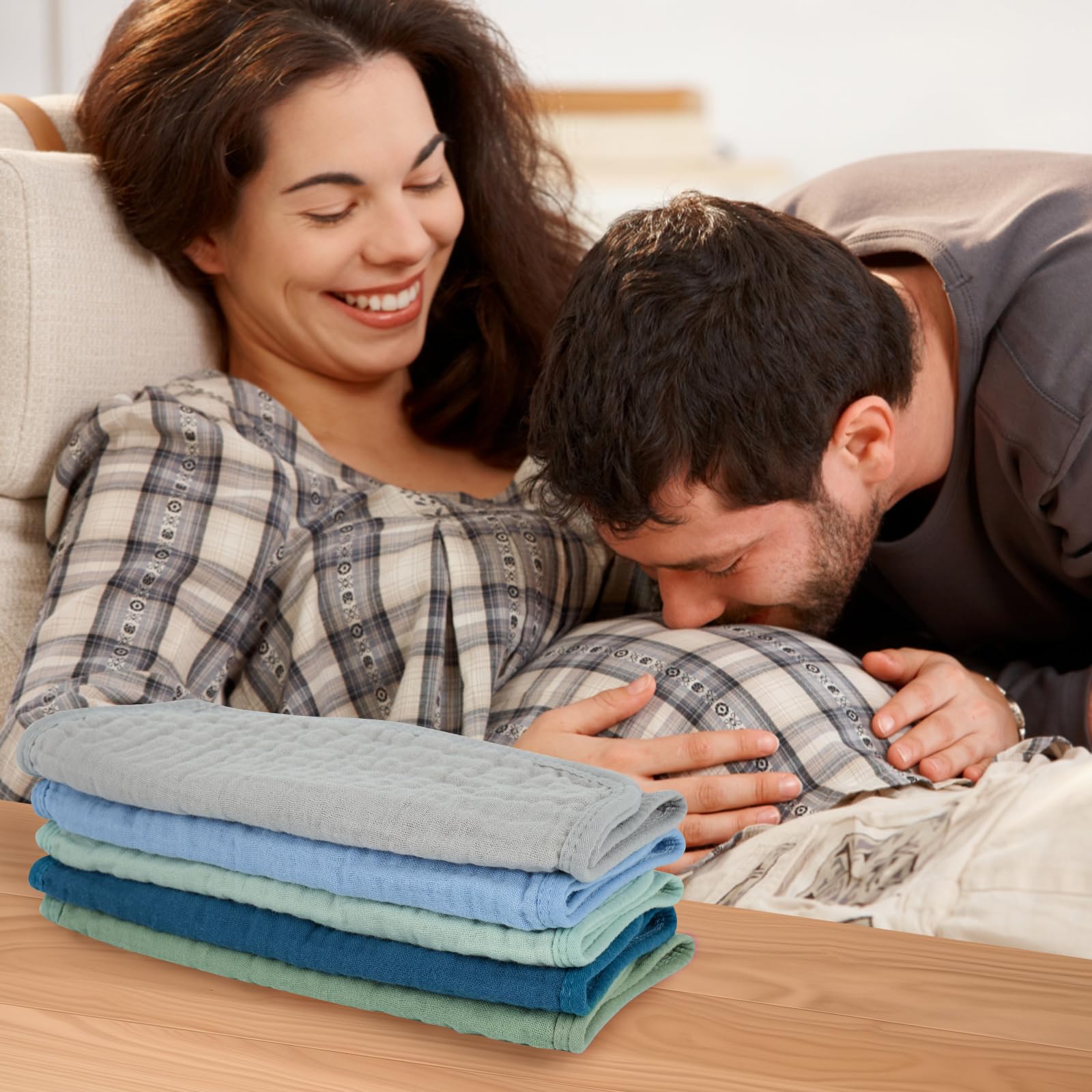 MIGIOL burp cloths are easy to care and quick-drying.
