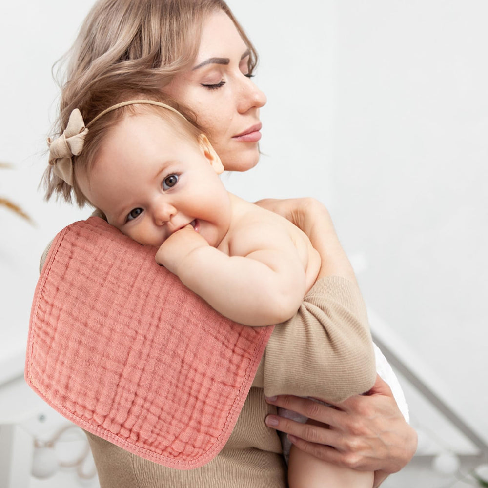 MIGIOL pre-washed burp cloths stay soft and shrinkage-resistant over time.