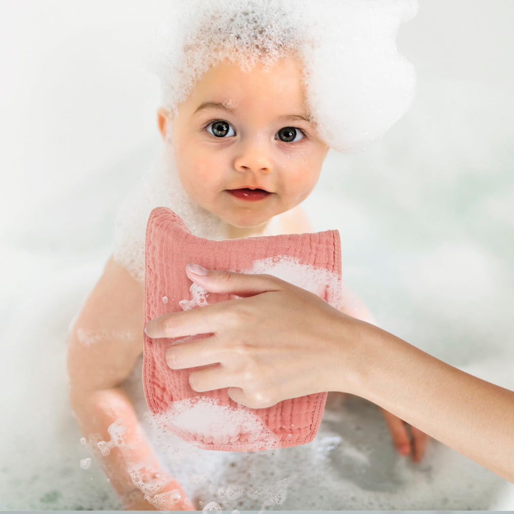 MIGIOL burp cloth with reinforced edges for durability during daily use.