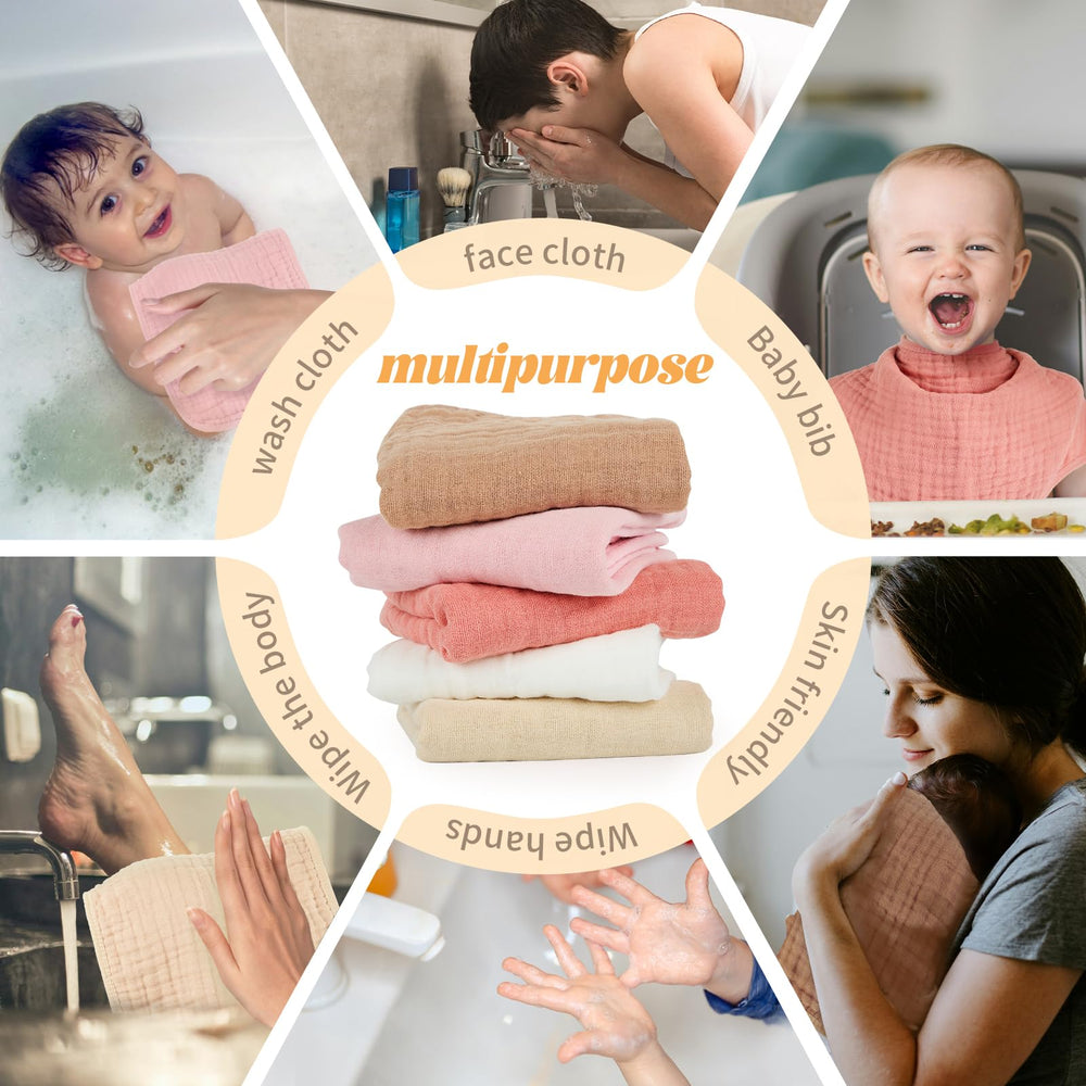 MIGIOL burp cloth in a nursery setting, soft and breathable.
