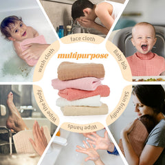 MIGIOL burp cloth in a nursery setting, soft and breathable.
