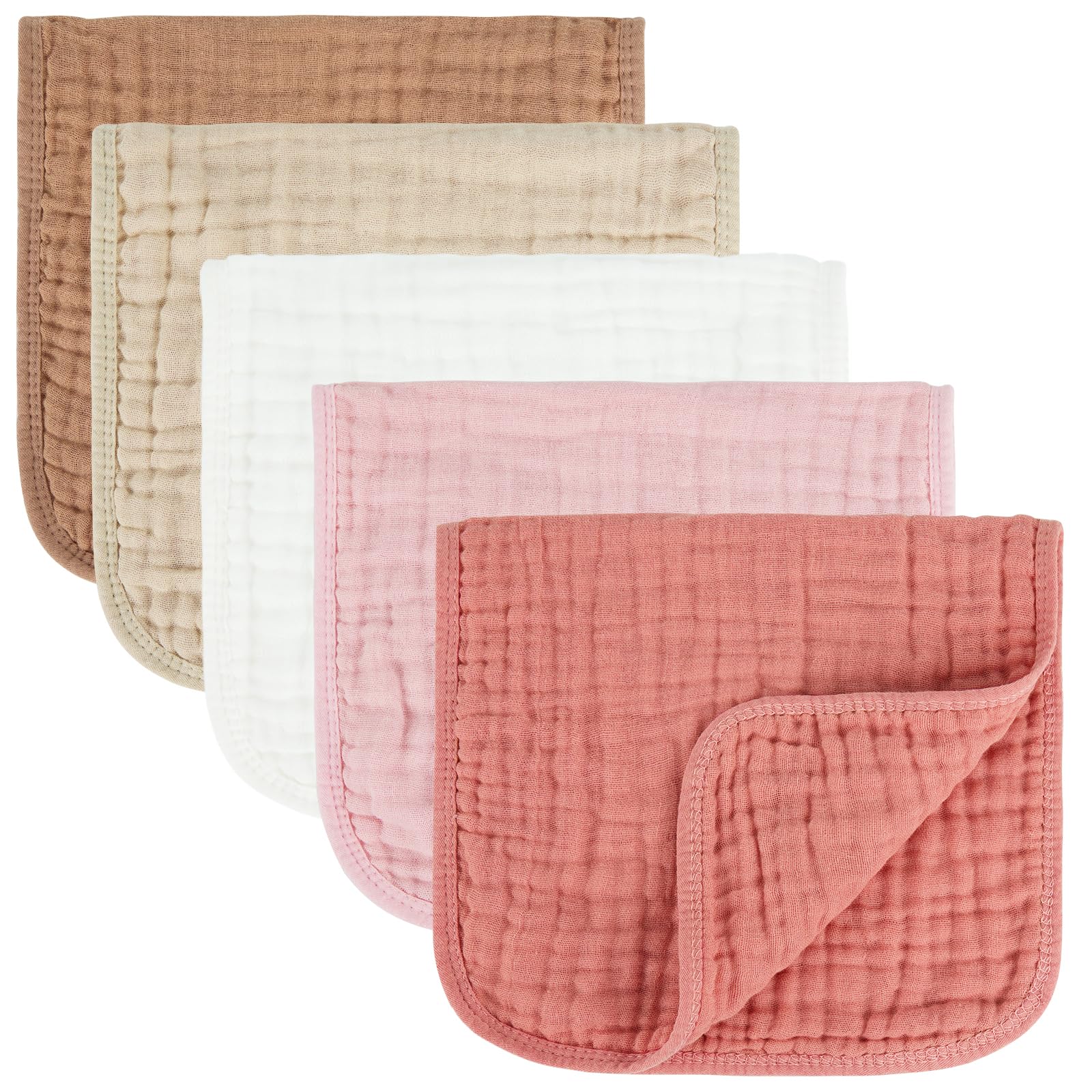 MIGIOL muslin burp cloths with soft cotton fabric for delicate baby skin.