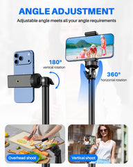 MIIASI tripod rotation for vertical and horizontal framing flexibility.