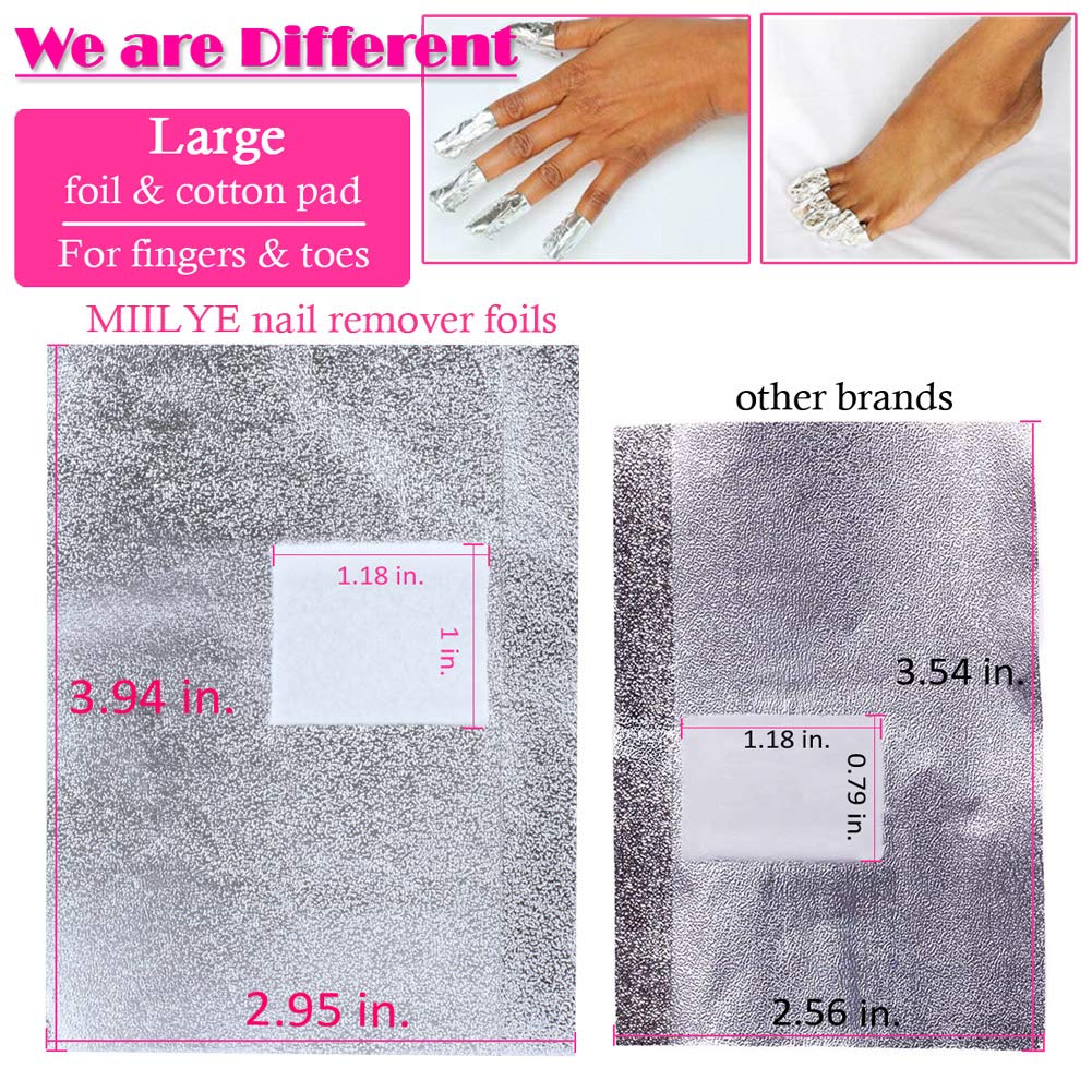 MIILYE acetone remover not included note highlights compatibility with personal remover