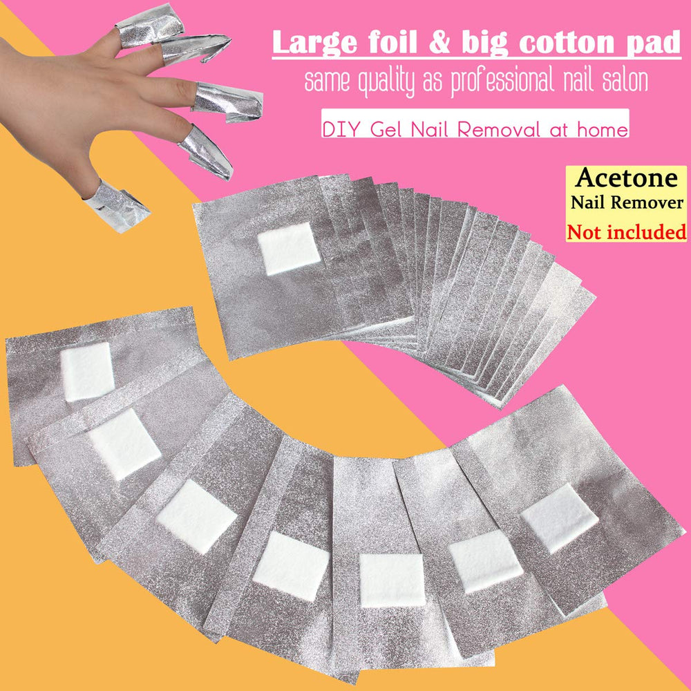MIILYE pre-attached pads wrap ready for fast, clean gel nail removal sessions