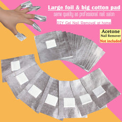 MIILYE pre-attached pads wrap ready for fast, clean gel nail removal sessions