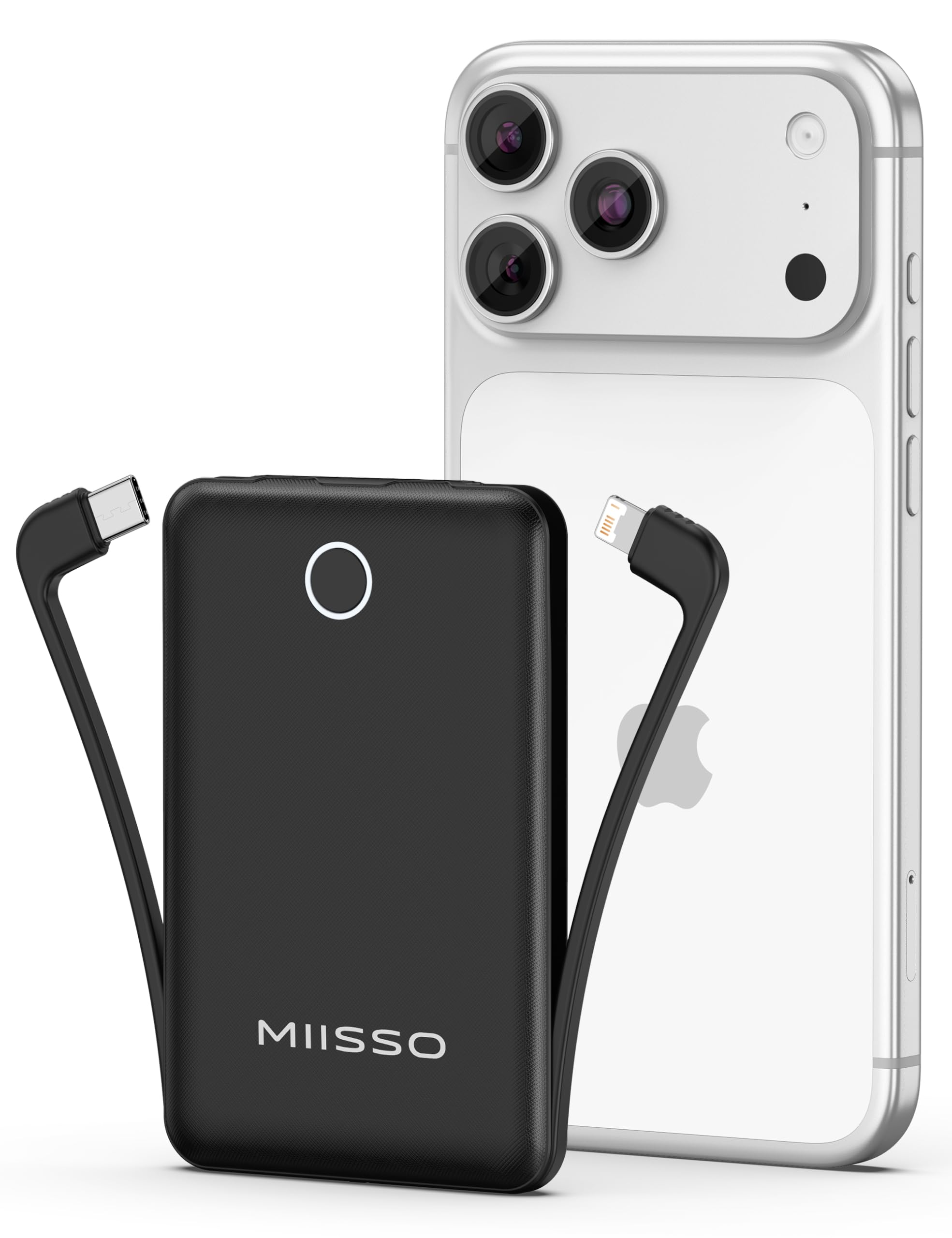miisso 10000mAh mini charger in pocket-size form for on-the-go power.