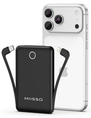 miisso 10000mAh mini charger in pocket-size form for on-the-go power.