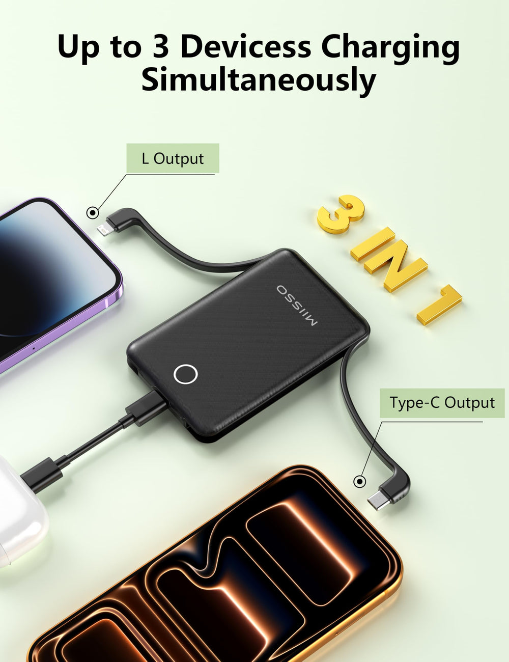 Universal compatibility with iPhone, Samsung, and more.