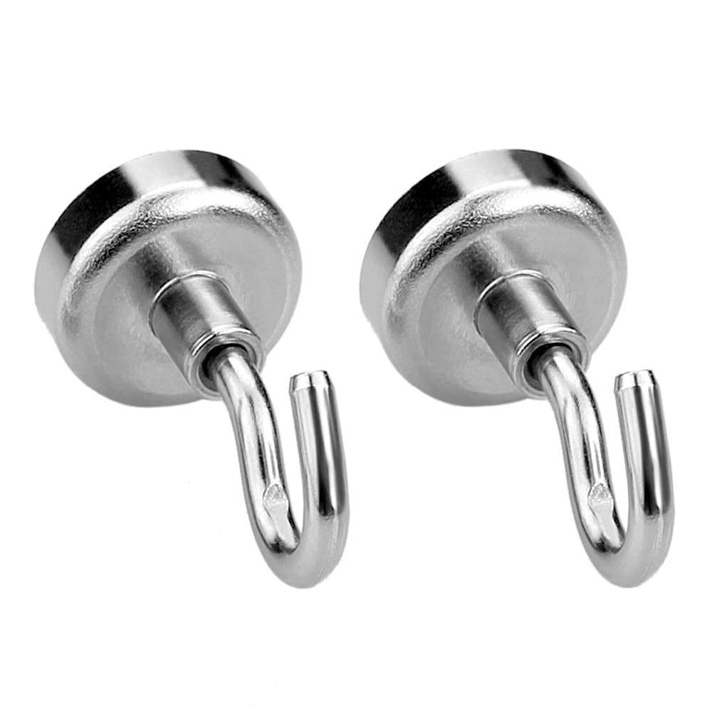 MIKEDE magnetic hooks hold hats and keys in a tidy entryway.