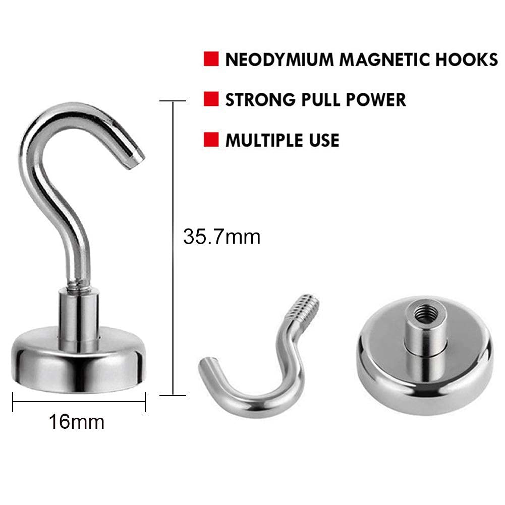 MIKEDE 30LB hooks outdoors on grill area for hanging utensils.